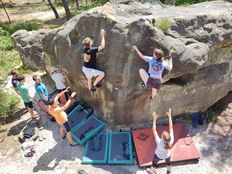 Cours d'escalade avec CRUX Escalade.
